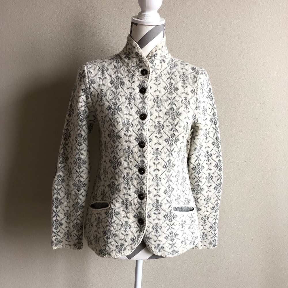 Sundance Lambswool Sweater Cardigan S EUC